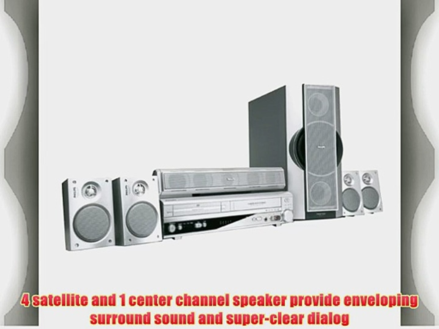 Philips Mx5100 450 Watt 5 1 Home Theater System With Dvd Vcr Video Dailymotion