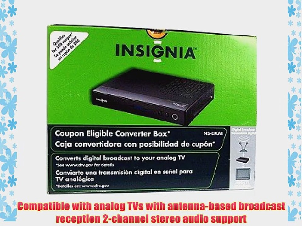 Insignia NS-DXA1 Digital to Analog TV Tuner Converter Box for Regular ...