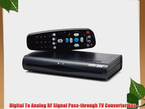 Digital To Analog RF Signal Pass-through TV Converter Box