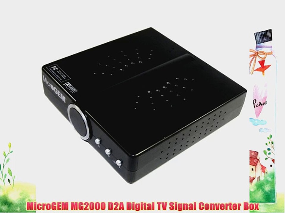 MicroGEM MG2000 D2A Digital TV Signal Converter Box video Dailymotion