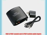 Digital to Analog Audio Converter Optical / Coaxial / USB