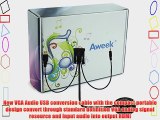Aweek? VGA Input to HDMI Output Convertor Cable with Audio support/VGA Analog Signal Source Audio