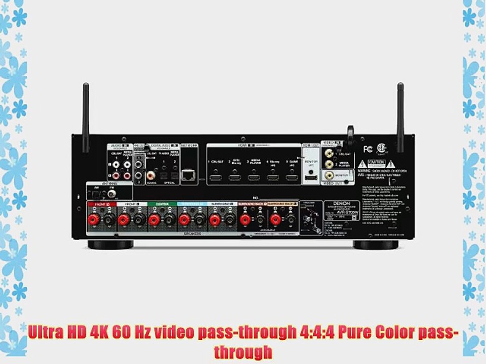 Denon AVRS700W-R Recertified 7.2 Channel Network A/V Refurbished Receiver with Bluetooth and