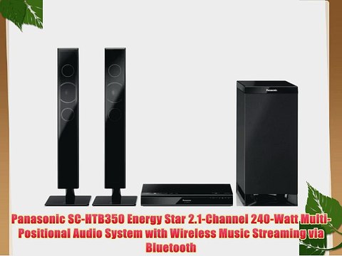 Panasonic SC-HTB350 Energy Star 2.1-Channel 240-Watt Multi-Positional Audio System with Wireless