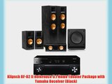 Klipsch RF-82 II Reference 5.1 Home Theater Package with Yamaha Receiver (Black)