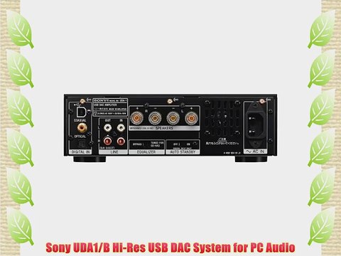 Sony UDA1/B Hi-Res USB DAC System for PC Audio