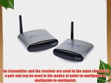 SainSonic 2.4Ghz 150m Wireless AV Sender Audio Video HD TV Transmitter Receiver IR remoter