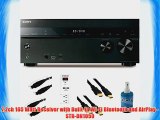 STR-DN1050 7.2ch 165 Watt Receiver WiFi Bluetooth AirPlay Plus Hook-Up Bundle Includes 3 Outlet