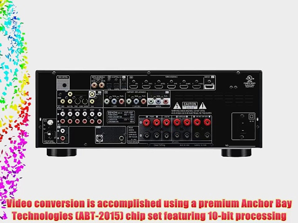 Denon AVR-891 7.1 Channel 135W A/V 1.4 3D-Ready Receiver - Black