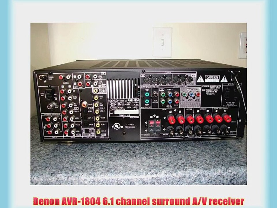 Denon AVR-1804 6.1 channel surround A/V receiver