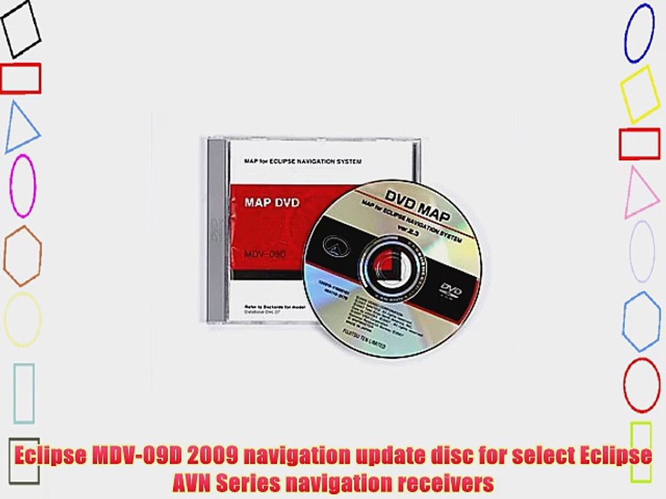 Eclipse MDV-09D 2009 navigation update disc for select Eclipse AVN Series navigation receivers