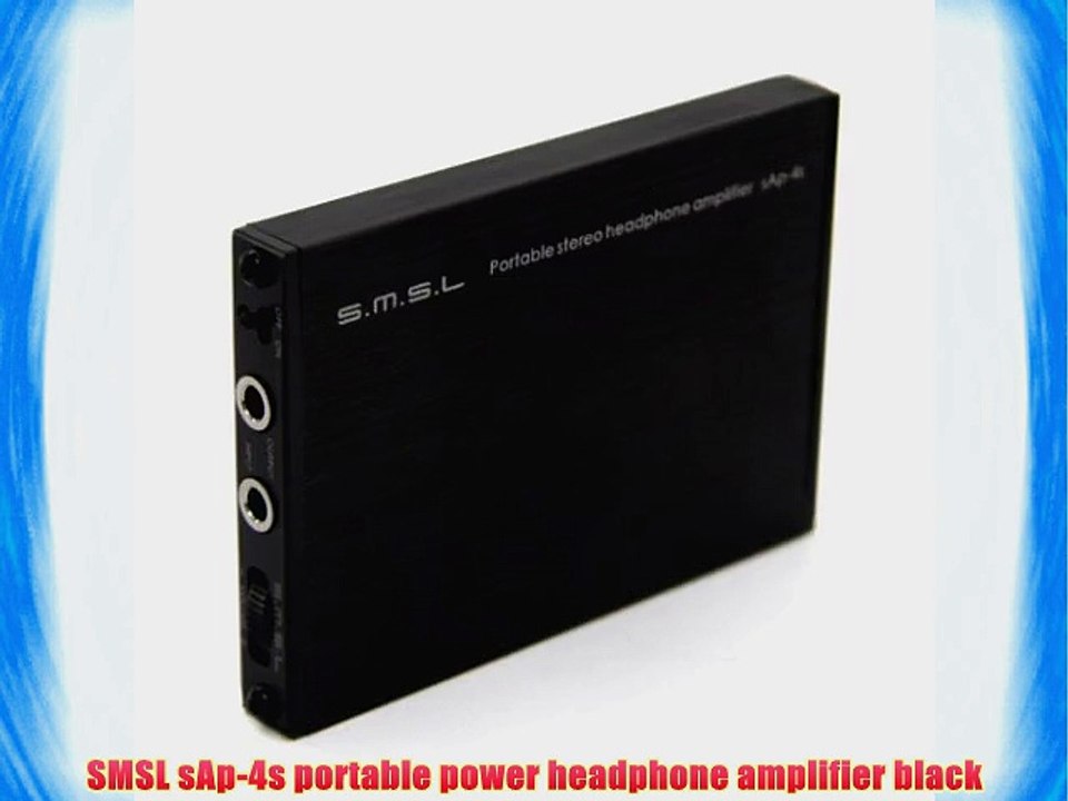 SMSL sAp-4s portable power headphone amplifier black
