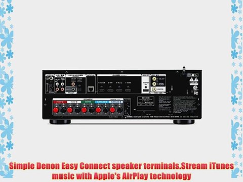 Denon AVR-E300 5.1 Channel 3D Pass Through and Networking Home Theater AV Receiver with AirPlay