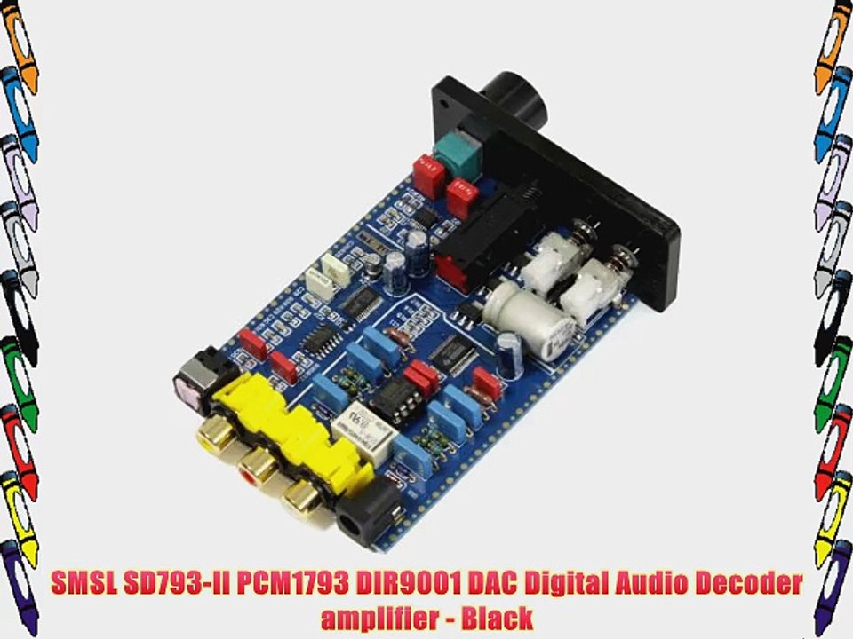 SMSL SD793-II PCM1793 DIR9001 DAC Digital Audio Decoder amplifier - Black