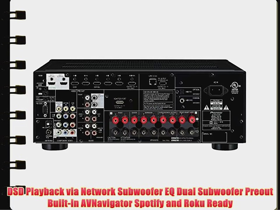 Pioneer Elite VSX-80 7.2-Channel Network A/V Receiver with HDMI 2.0