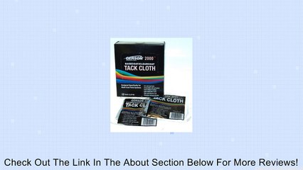 Gerson 20001B 2000 Basecoat/Clearcoat Tack Cloth Review