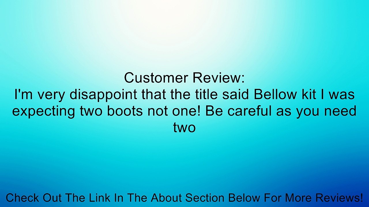 Beck Arnley 103-2947 Rack and Pinion Bellow Kit Review