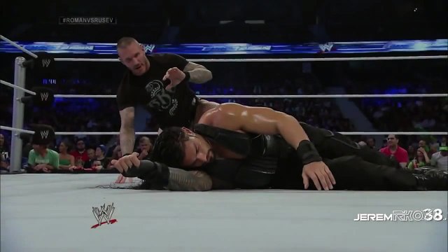 Randy Orton RKO on Roman Reigns - Smackdown - July 11, 2014