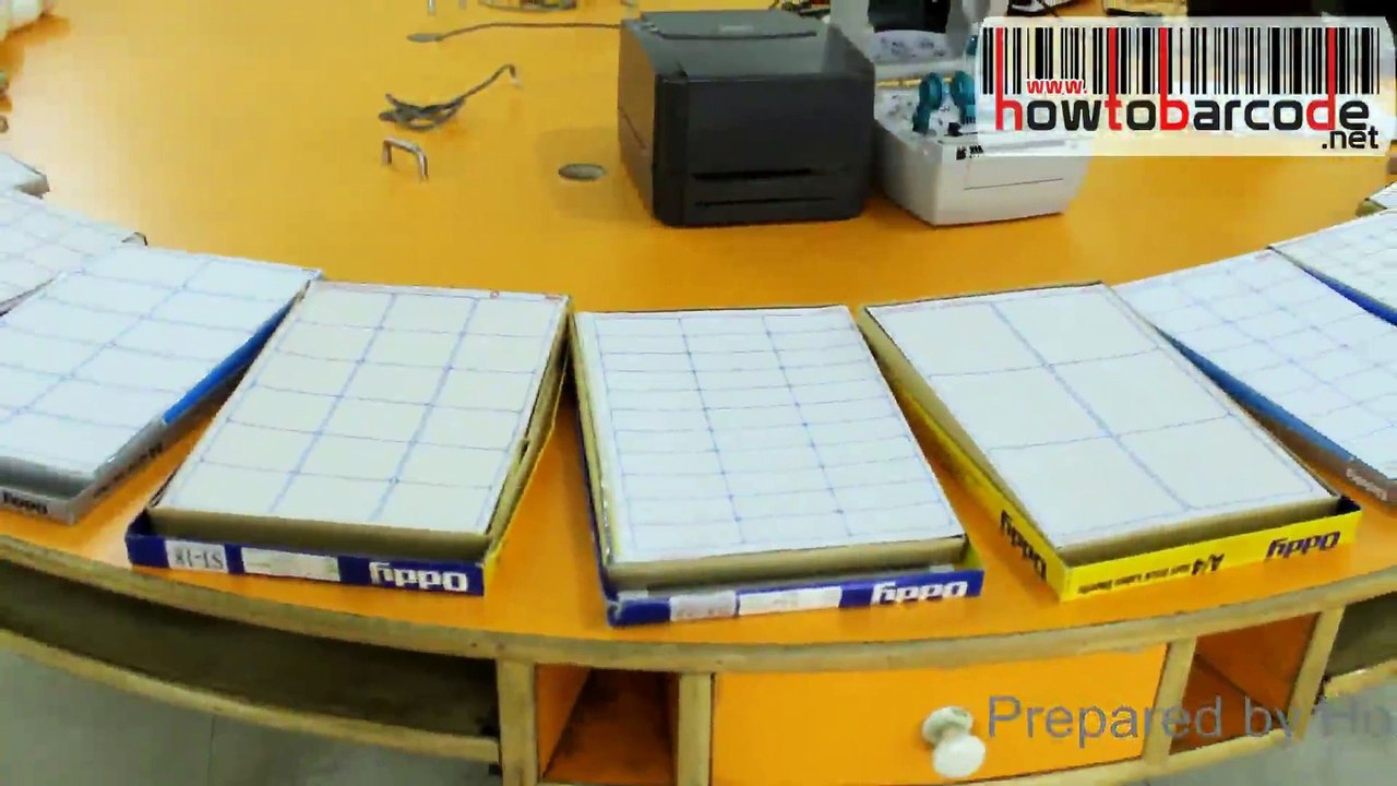 Setting printing properties: How to print barcode