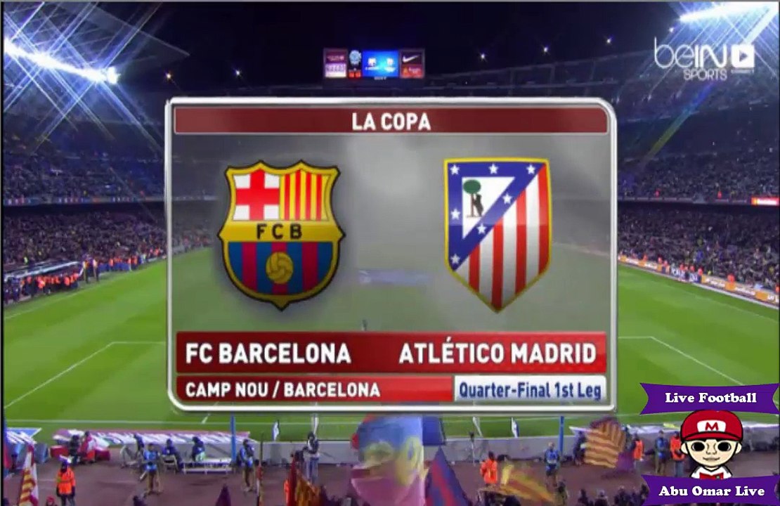 هدف برشلونه عن طريق ليو ميسي على اتلتكو مدريد في كاس اسبانيا