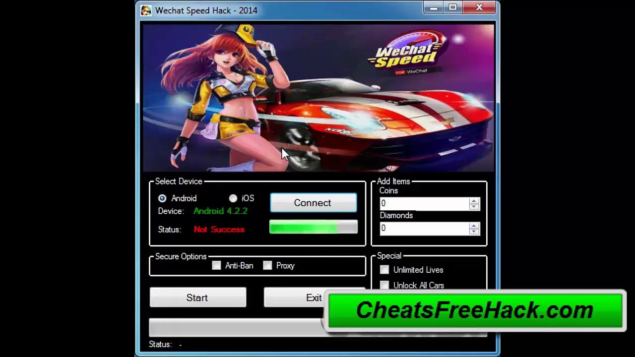 Wechat Speed Hack Coins Diamonds Hack Cheat Free Download 2015