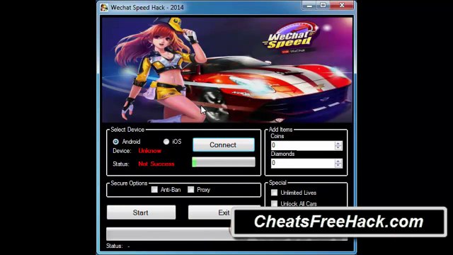 Wechat Speed Hack Coins Diamonds Hack Tool Free Download 2015