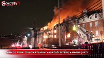 Türk diplomatların yaşadığı sitede korkutan yangın!