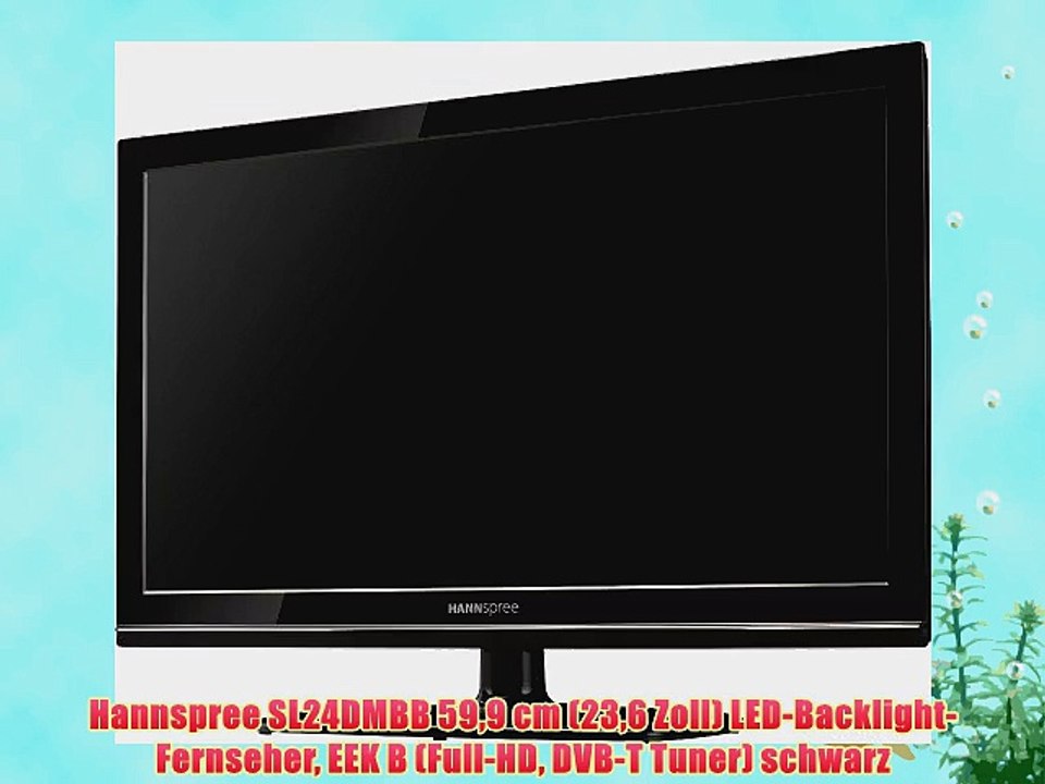 Hannspree SL24DMBB 599 cm (236 Zoll) LED-Backlight-Fernseher EEK B (Full-HD DVB-T Tuner) schwarz