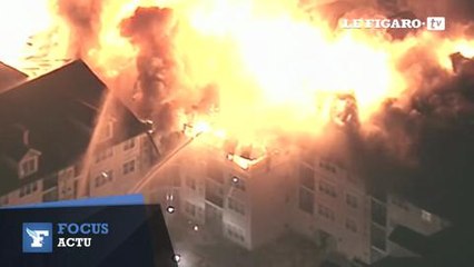 New Jersey : un immeuble dévoré par les flammes