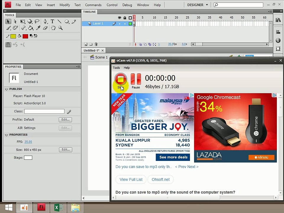 Adobe Flash CS4 Week 3 : Drawing Part 3