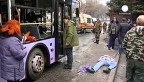 ثلاثة عشر قتيلا في قصف استهدف حافلة في دونيتسك شرق أوكرانيا