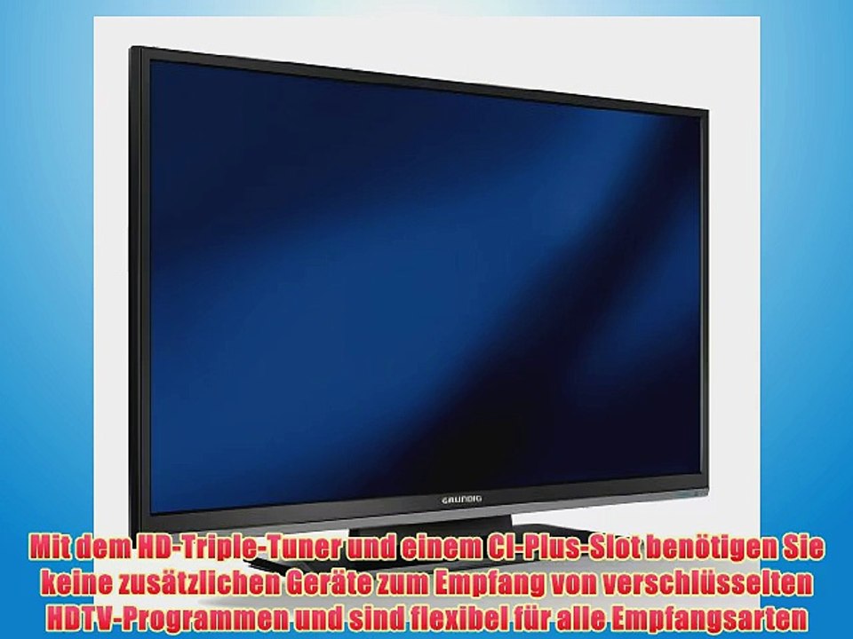 Grundig 40 VLE 5322 BG 102 cm (40 Zoll) LED-Backlight-Fernseher Energieeffizienzklasse A (Full