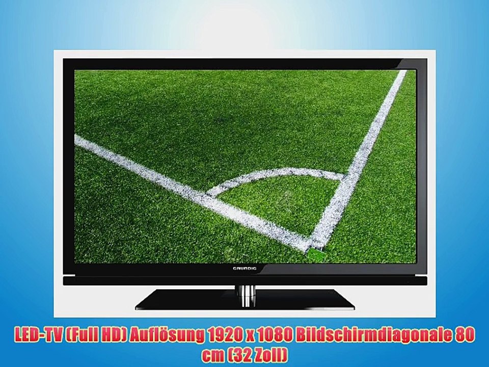 Grundig 32 VLE 8120 BG 80 cm (32 Zoll) LED-Backlight-Fernseher EEK B (Full-HD DVB-T/C/S2 CI )