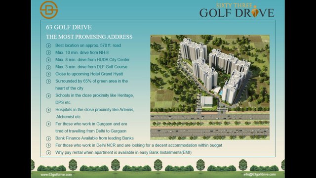 63 Golf Drive Haryana Government Approved Affordable Group Housing Project in Sector 63 Gurgaon