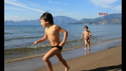 Muğla Ocak Ayında Ortaca'da Deniz Keyfi