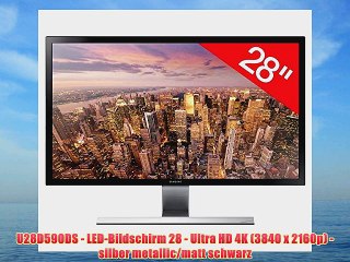 U28D590DS - LED-Bildschirm 28 - Ultra HD 4K (3840 x 2160p) - silber metallic/matt schwarz