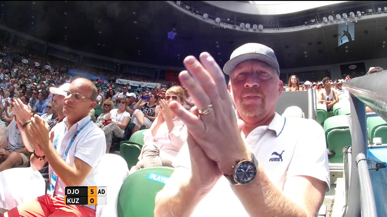 TENNIS: Australian Open: Djokovic bt Kuznetsov (6-0 6-1 6-4)