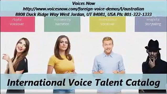 Voices Now Australian Voice Over (801-322-1333)