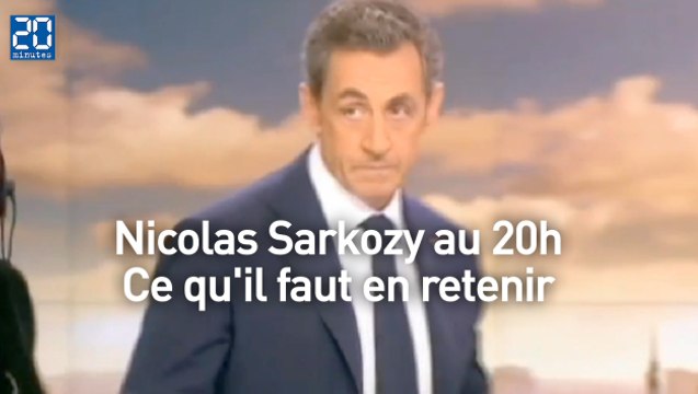 Nicolas Sarkozy au 20h : Ce qu'il faut en retenir