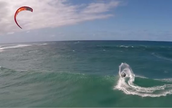 Reo Stevens and Keahi de Aboitiz Kitesurfing with the DJI Phantom