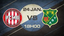 Samedi 24 Janvier à 18h00 - FC Montceau Bourgogne -  AS Yzeure - CFA B