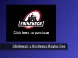rugby match Edinburgh vs Bordeaux Begles live online