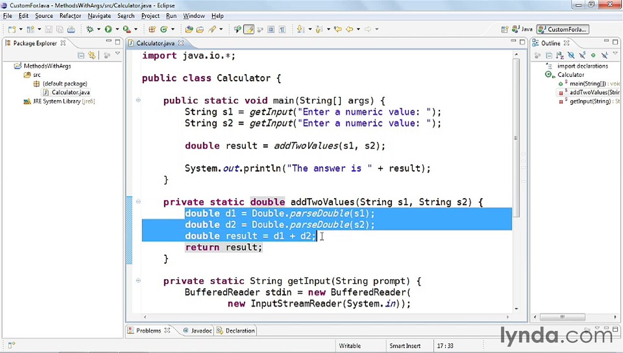 Java Essential Training 32