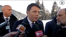 Davos (Svizzera) - Dichiarazioni alla Stampa di Renzi (21.01.15)