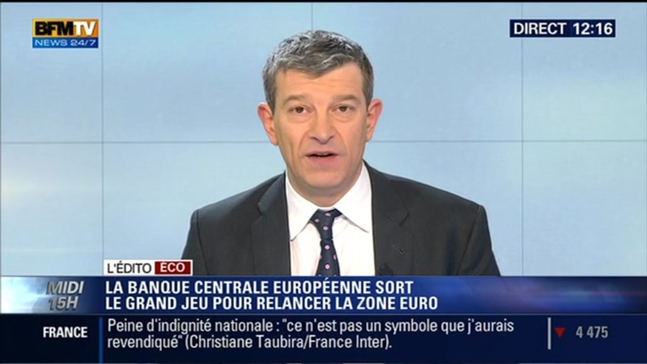 L'Édito éco de Nicolas Doze: Le quantitative easing de la BCE va-t-il fonctionner ? - 22/01