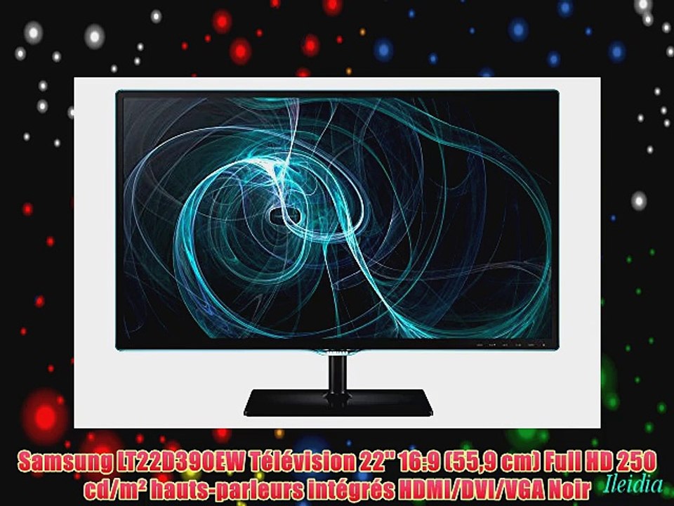 Samsung LT22D390EW T?l?vision 22'' 16:9 (559 cm) Full HD 250 cd/m? hauts-parleurs int?gr?s
