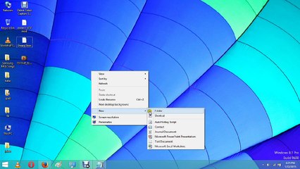 How to create nameless folder on pc