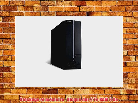 Acer Aspire XC-605 Unit? centrale Noir (Intel Core i3 6 Go de RAM Disque dur 2 To AMD Radeon