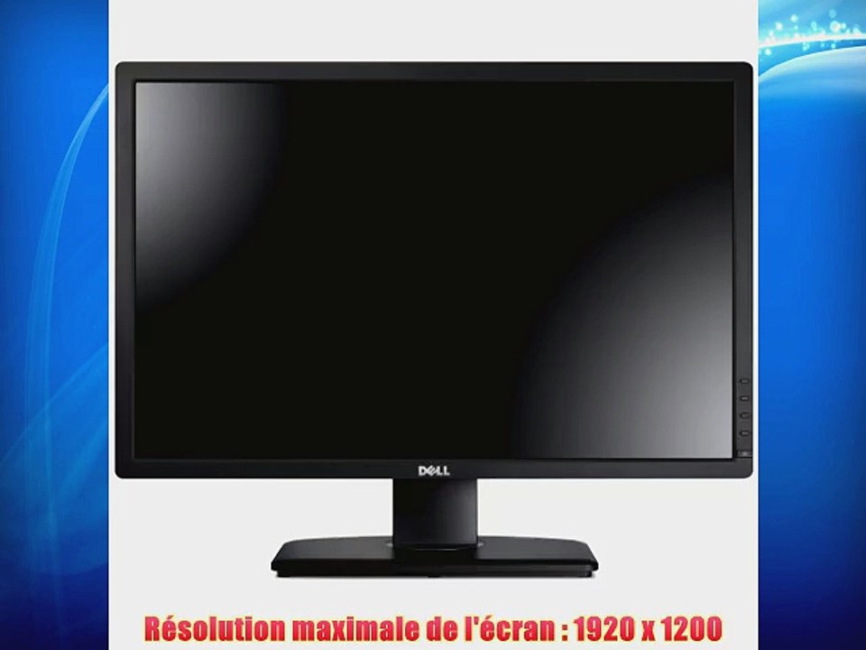 Dell UltraSharp U2412M Moniteur LED 24 (61 cm) DVI VGA USB 2.0 1920 x 1200 Noir