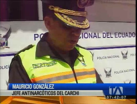 Policía Antinarcóticos del Carchi incauta más de 46 kilos de marihuana